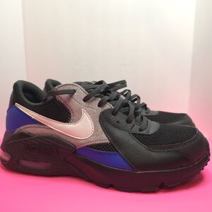 Nike Air Max Excee sneakers in a Dark Smoke Grey, Black, Racer Blue, and Summit